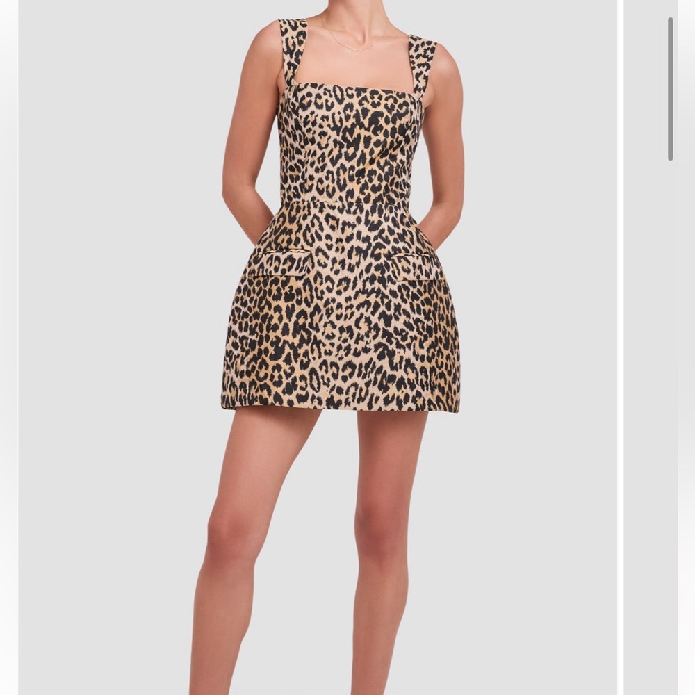 Amanda Uprichard Leopard Print Minidress